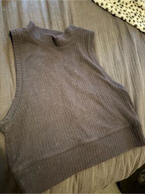 Abercrombie and Fitch black high neck tank